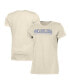 Фото #1 товара Women's Cream Distressed North Carolina Tar Heels Classic T-shirt