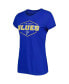 Women's Blue, Gold St. Louis Blues Badge T-shirt and Pants Sleep Set