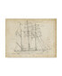 Фото #1 товара Ethan Harper Sailboat Blueprint I Canvas Art - 20" x 25"