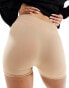 Pieces seamless mini legging shorts in beige