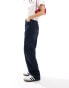 Weekday Rail mid waist baggy fit jeans in blue rinse