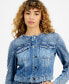 ფოტო #4 პროდუქტის Women's Marissa Cotton Embellished Denim Jacket