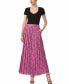 ფოტო #5 პროდუქტის Women's Print Box Pleat Maxi Skirt