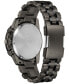 ფოტო #8 პროდუქტის Eco-Drive Men's Chronograph Nighthawk Gray Stainless Steel Bracelet Watch 43mm