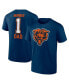 Фото #1 товара Men's Navy Chicago Bears Father's Day T-shirt