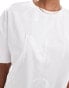 Armani Exchange all over logo printed t-shirt in white Optischweiß, XL - фото #2