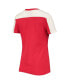 Women's Red and White Washington Nationals Kick Start T-shirt
