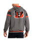 Фото #2 товара Men's Black, Gray Cincinnati Bengals Extreme Full Back Reversible Hoodie Full-Zip Jacket