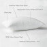 Firm 700 Fill Power Luxury White Duck Down Bed Pillow - King