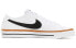Фото #3 товара Кроссовки Nike Court Legacy Сити стайл легкие с антискользящим покрытием, низкие, унисекс, бело-черные код CU4150-102