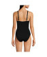 Women's Sculpting Suit Chlorine Resistant Targeted Control Draped One Piece Swimsuit