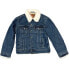 Фото #1 товара Levis Women's Fur Collar Ex-Boyfriend Trucker Jacket Color Blue 376200000