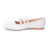 Фото #3 товара Matisse Nova Mary Jane Slip On Womens White Flats Casual NOVA-100