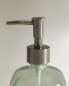 Green bathroom soap dispenser