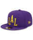 Фото #4 товара Men's Purple Los Angeles Lakers 2023/24 City Edition Alternate 59FIFTY Fitted Hat