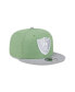 Фото #2 товара Men's Green/Gray Las Vegas Raiders Two-Tone Color Pack 9FIFTY Snapback Hat