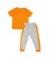 ფოტო #2 პროდუქტის Toddler Boys and Girls Tennessee Orange, Heather Gray Tennessee Volunteers Ka-Boot-It Jersey and Pants Set