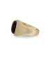 ფოტო #3 პროდუქტის Chatoyant Red Tiger Eye Quartz Gemstone Yellow Gold Plated SIlver Men Signet Ring