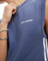 Фото #2 товара COLLUSION side stripe muscle fit vest in blue