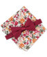 Фото #1 товара Men's Logan Solid Bow Tie & Floral Pocket Square Set, Created for Macy's