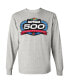 Фото #2 товара Men's Gray 2024 Daytona 500 Logo Long Sleeve T-shirt