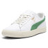 Фото #2 товара Puma Clyde Base L Lace Up Mens White Sneakers Casual Shoes 39941302