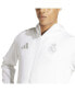 ფოტო #2 პროდუქტის Men's White Real Madrid Anthem Full-Zip Hoodie