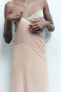 Фото #7 товара Платье-камисоль контрастное ZARA