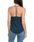 Chaser Slub Jersey Drape Front T-Back Shirttail Cami Women's