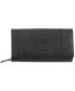 Women's Pebbled Collection RFID Secure Mini Clutch Wallet