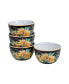 Sunflower Fields 4-Pc. Ice Cream Bowls