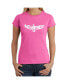 ფოტო #1 პროდუქტის Women's Word Art T-Shirt - Wild and Free Eagle