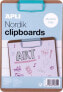 Фото #1 товара Apli Clipboard APLI Nordik, deska A5, drewniana, z metalowym klipsem, pastelowy niebieski