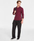 ფოტო #3 პროდუქტის Men's Regular-Fit Sweater-Knit Johnny Collar Polo Shirt, Created for Macy's