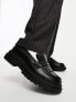 Фото #3 товара ASOS DESIGN Majesty chunky fringe loafer in black