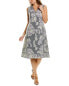 Фото #1 товара Платье средней длины 3.1 Phillip Lim Abstract Daisy Fil Coupe из шелкового смесового материала