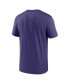 Men's Purple Baltimore Ravens Legend Logo Performance T-shirt