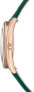 Swarovski Crystalline Aura Uhr, Schweizer Produktion, Lederarmband in Grün mit Roségoldfarbenem Finish, Artikelnummer: 5644078 - фото #2