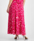 Фото #2 товара Petite Floral-Print Maxi Skirt, Created for Macy's