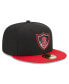 Фото #4 товара Men's Black, Red Spokane Indians Marvel x Minor League 59FIFTY Fitted Hat