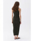 Women's Cut-Out Knit Dress Зеленый, Small - фото #2