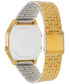 ფოტო #3 პროდუქტის Women's Digital Vintage Gold-Tone Stainless Steel Bracelet Watch 39x39mm LA680WGA-9MV