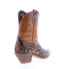 Abilene Boots 9296 Womens Brown Leather Slip On Cowboy Western Boots 6