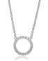 Charming silver necklace with cubic zirconia Biella SJ-C338(1)-CZ