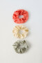 Pack of three technical scrunchies