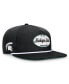 ფოტო #1 პროდუქტის Men's Black Michigan State Spartans Iron Golfer Adjustable Hat