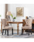 Фото #7 товара Velvet Upholstered Tufted Dining Chairs Set of 4