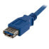 Фото #4 товара StarTech.com 1m Blue SuperSpeed USB 3.0 Extension Cable A to A - M/F - 1 m - USB A - USB A - USB 3.2 Gen 1 (3.1 Gen 1) - 5000 Mbit/s - Blue