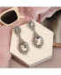 ფოტო #3 პროდუქტის Women's Silver Embellished Drop Earrings