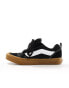 Vans Knu Skool trainers in black and gum